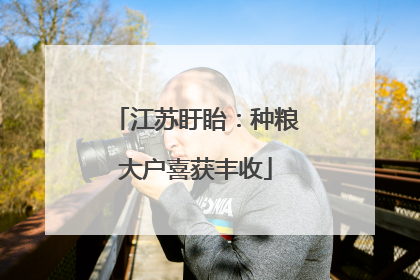 江苏盱眙：种粮大户喜获丰收