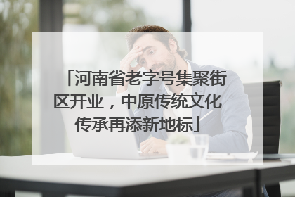 河南省老字号集聚街区开业，中原传统文化传承再添新地标