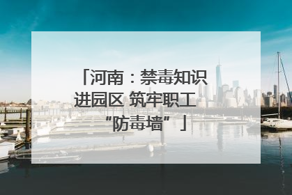 河南：禁毒知识进园区 筑牢职工“防毒墙”