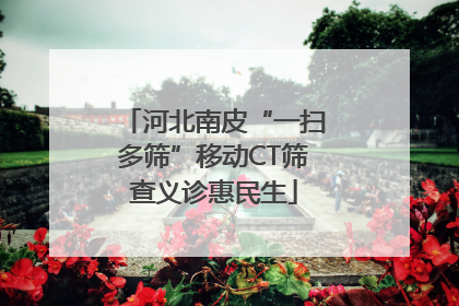 河北南皮“一扫多筛”移动CT筛查义诊惠民生