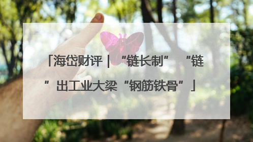 海岱财评｜“链长制” “链”出工业大梁“钢筋铁骨”