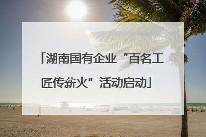 湖南国有企业“百名工匠传薪火”活动启动