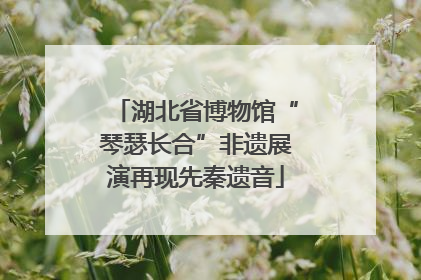 湖北省博物馆“琴瑟长合”非遗展演再现先秦遗音