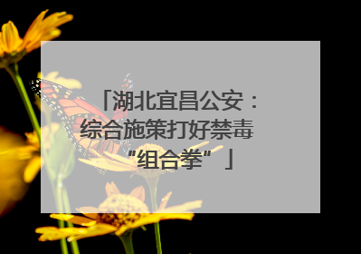 湖北宜昌公安：综合施策打好禁毒“组合拳”