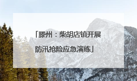滕州：柴胡店镇开展防汛抢险应急演练