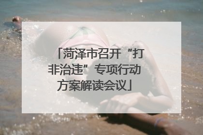 菏泽市召开“打非治违”专项行动方案解读会议