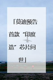 莫迪预告首款“印度造”芯片问世