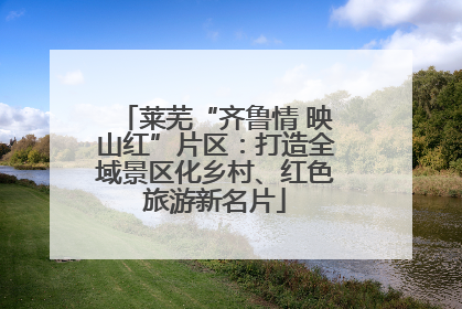 莱芜“齐鲁情 映山红”片区：打造全域景区化乡村、红色旅游新名片