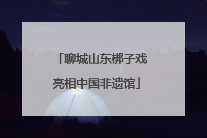聊城山东梆子戏亮相中国非遗馆