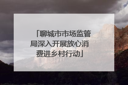 聊城市市场监管局深入开展放心消费进乡村行动
