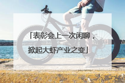 表彰会上一次闲聊，掀起大虾产业之变