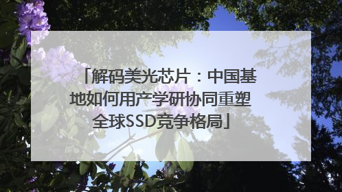 解码美光芯片：中国基地如何用产学研协同重塑全球SSD竞争格局
