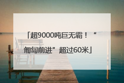 超9000吨巨无霸！“匍匐前进”超过60米