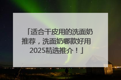 适合干皮用的洗面奶推荐，洗面奶哪款好用2025精选推介！