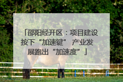 邵阳经开区：项目建设按下“加速键” 产业发展跑出“加速度”