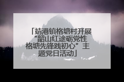 靖港镇格塘村开展“韶山红途砺党性 格塘先锋践初心”主题党日活动