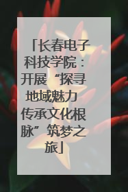长春电子科技学院：开展“探寻地域魅力 传承文化根脉”筑梦之旅