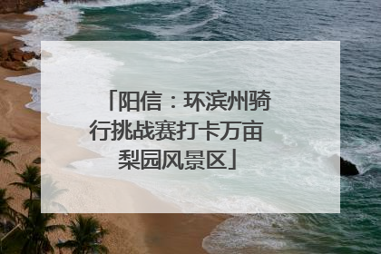 阳信：环滨州骑行挑战赛打卡万亩梨园风景区