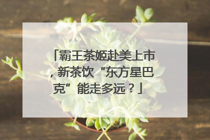 霸王茶姬赴美上市，新茶饮“东方星巴克”能走多远？