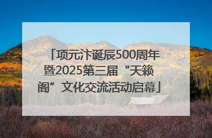 项元汴诞辰500周年暨2025第三届“天籁阁”文化交流活动启幕
