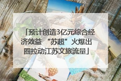 预计创造3亿元综合经济效益 “苏超”火爆出圈拉动江苏文旅流量