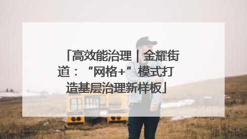 高效能治理｜金耀街道：“网格+”模式打造基层治理新样板