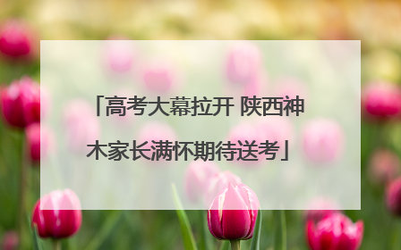 高考大幕拉开 陕西神木家长满怀期待送考