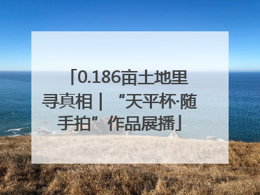 0.186亩土地里寻真相｜“天平杯·随手拍”作品展播