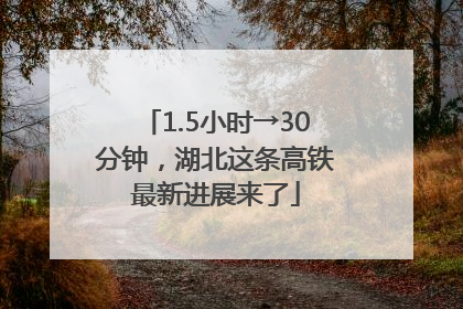 1.5小时→30分钟，湖北这条高铁最新进展来了